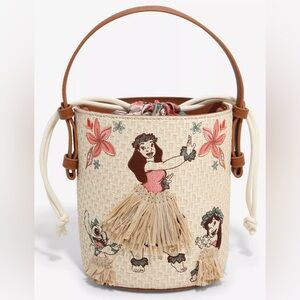 Loungefly Bucket Crossbody - Disney Lilo & Stitch and Nani Hula Dancing